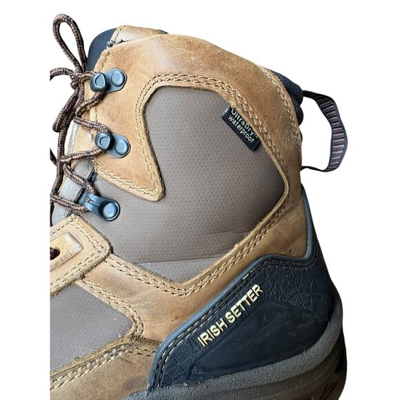 Red Wing Irish Setter Waterproof Lace Up Kasota Safety Toe Boot 83636- 14 - Picture 7 of 11